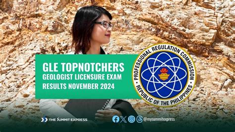 geologist licensure exam|GLE RESULTS: November 2022 Geology Licensure Exam Passers, Top 10.